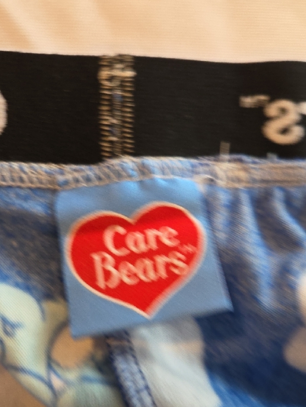 Care Bears Navy Blue Pajama Bottoms with Multicolor Bear Print - Picture 3 of 4